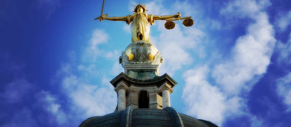 Lady Justice On The Old Bailey, London