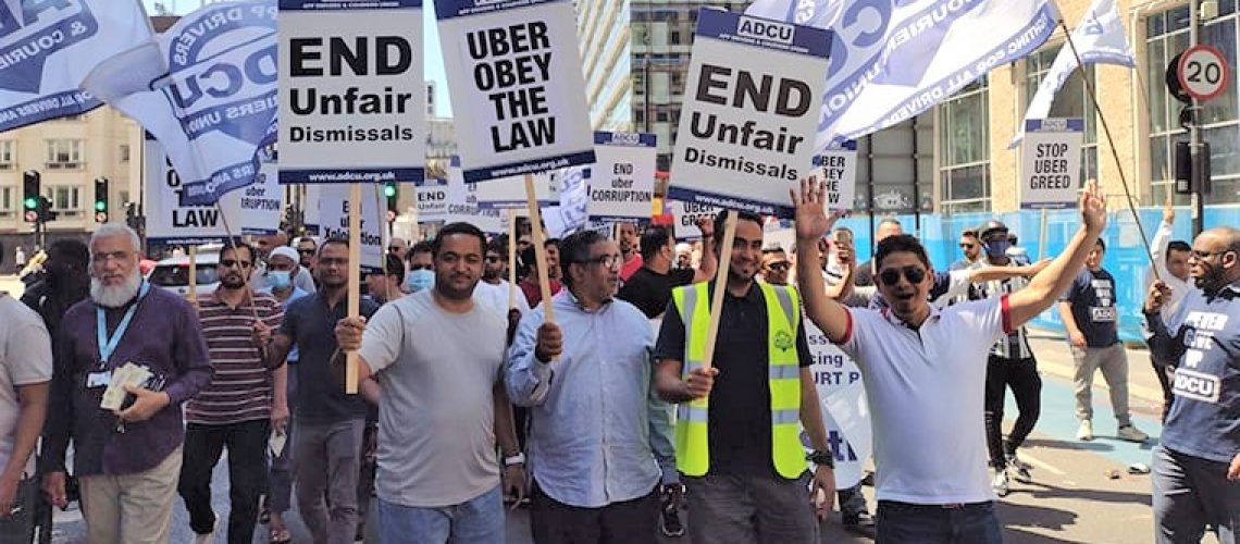 Uber strike June 2022